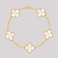 Mother Of Pearl Clover Bracelet