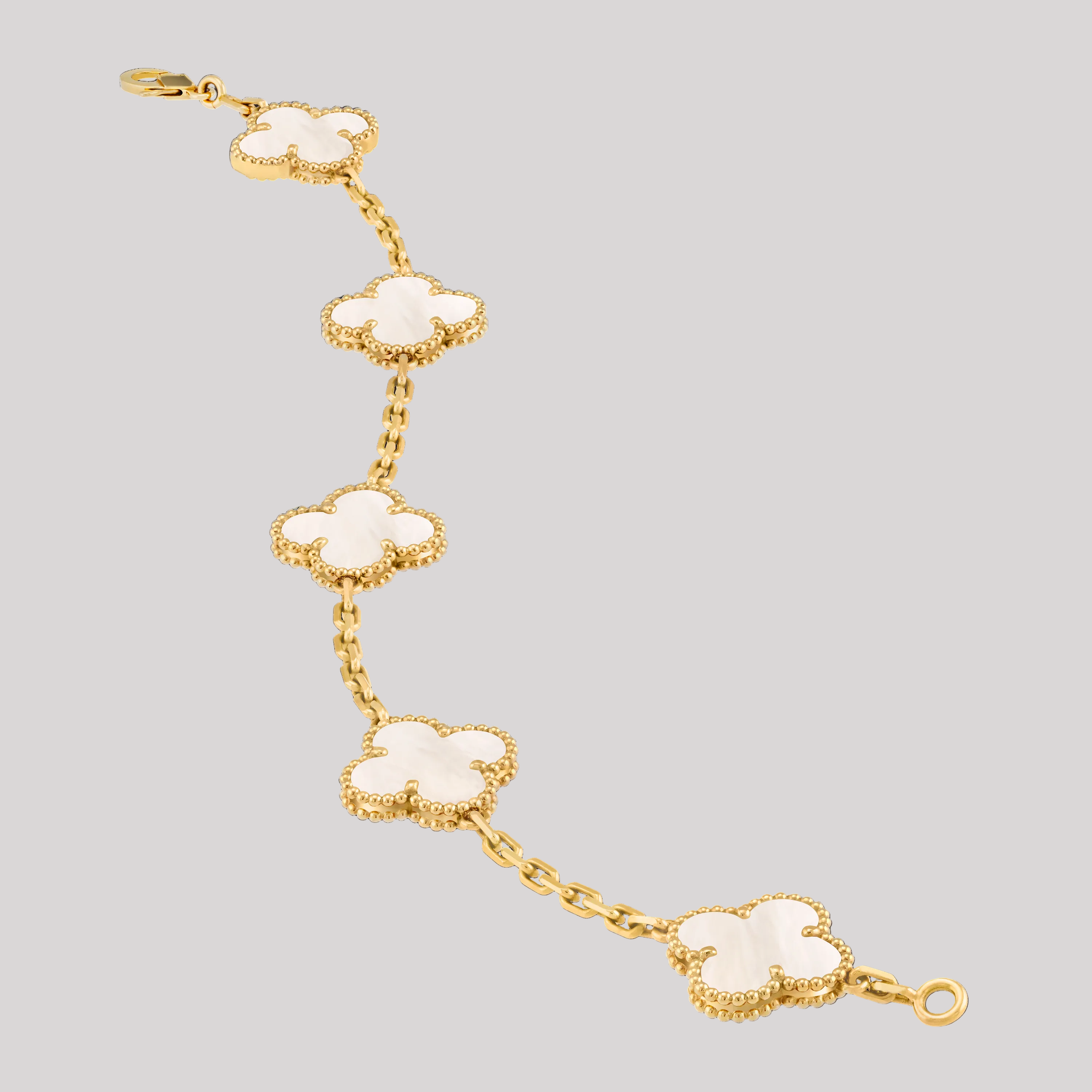 Mother Of Pearl Clover Bracelet