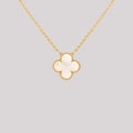 Mother Of Pearl Clover Necklace