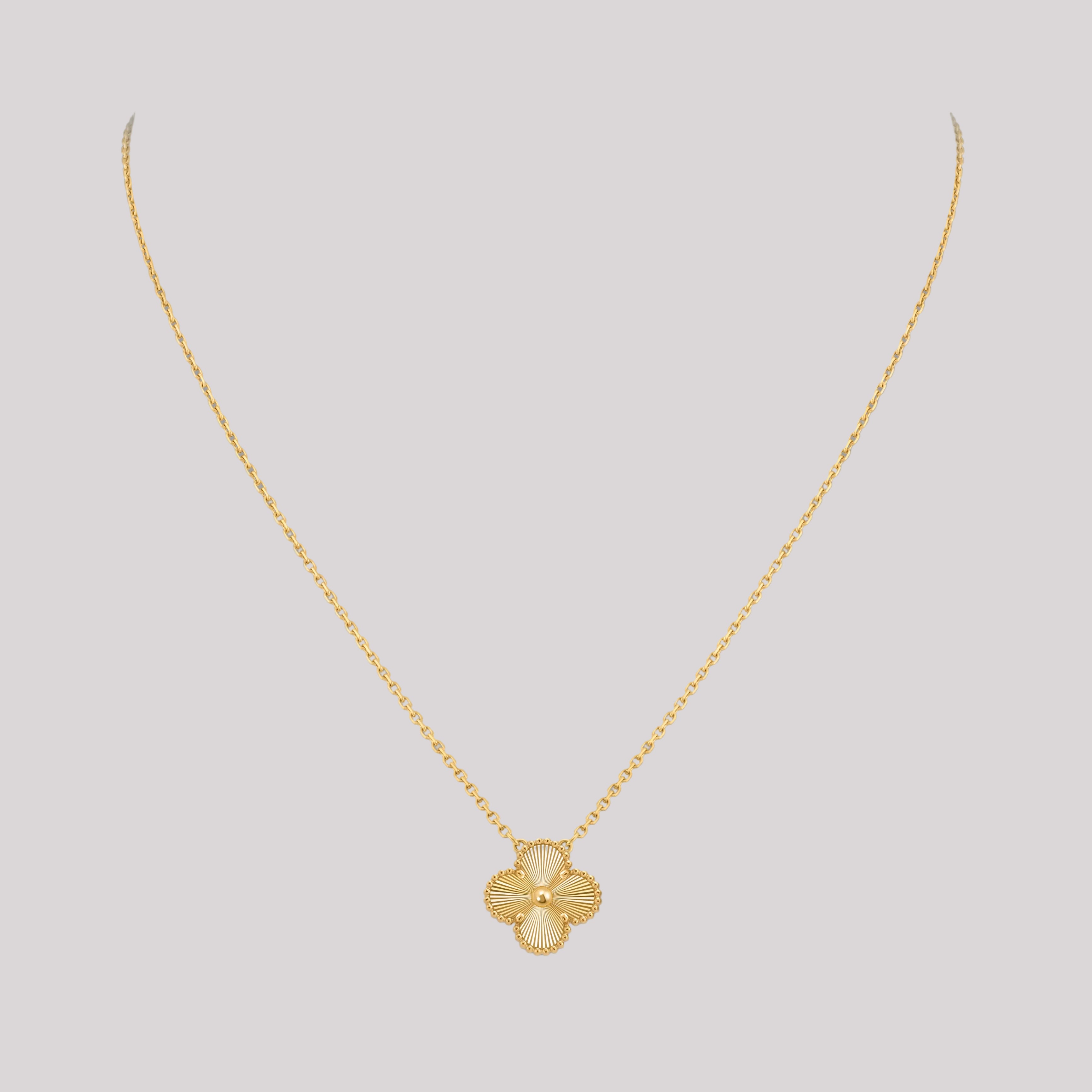 Gold Clover Necklace