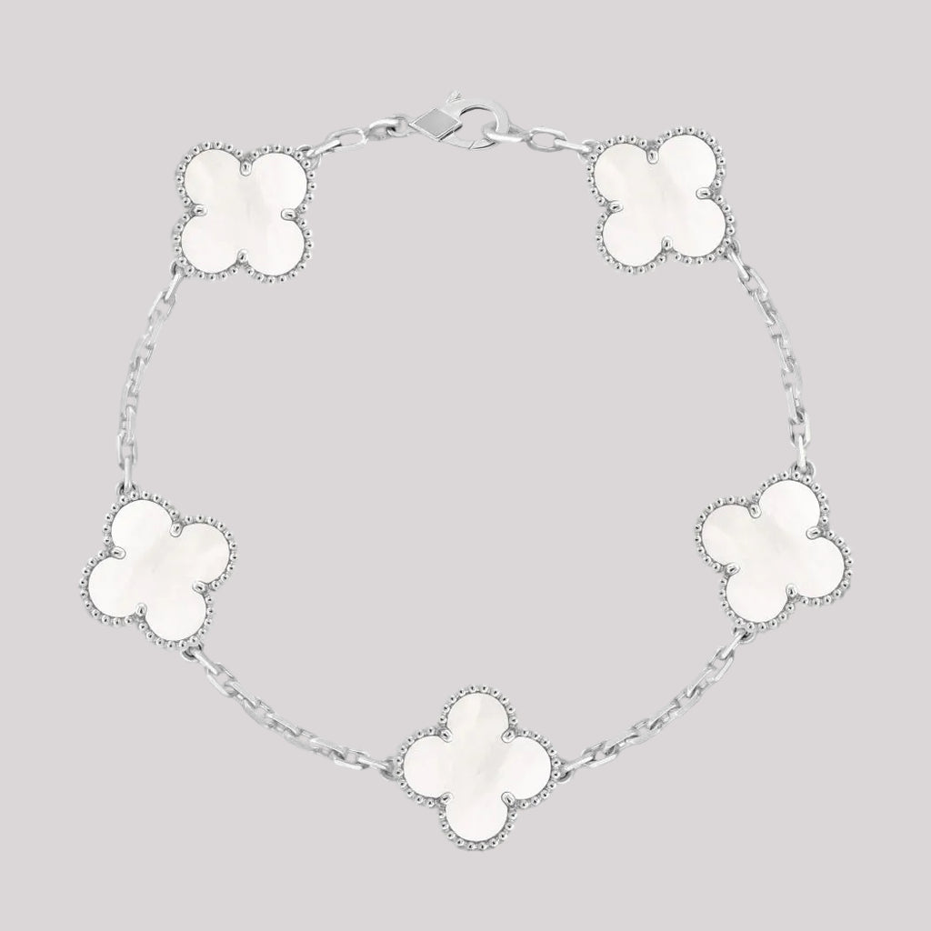 Mother Of Pearl Clover Bracelet
