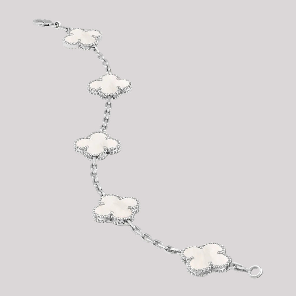Mother Of Pearl Clover Bracelet