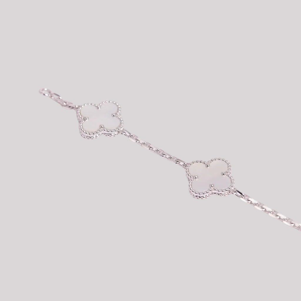 Mother Of Pearl Clover Bracelet