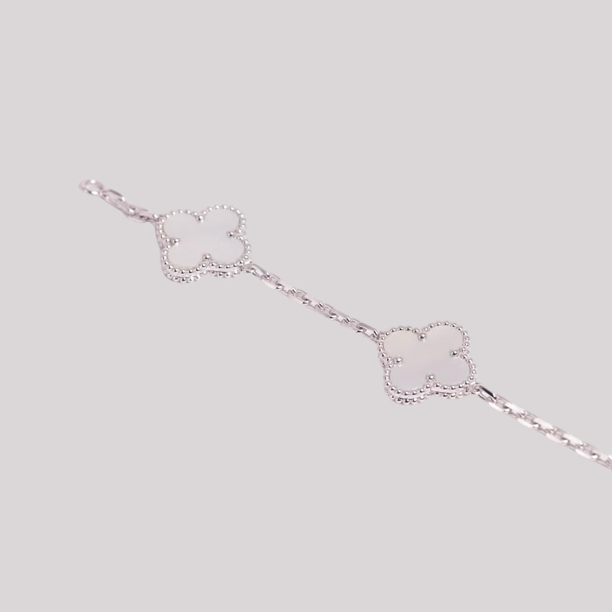 Mother Of Pearl Clover Bracelet